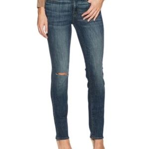 NYDJ Parker Slim in Modern Edit with Knee Slit Washed Jeans Sz 10